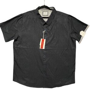 Craft & Flow Men’s Shirt 3XL Black Button Up Minimalist Normcore Lightweight NWT
